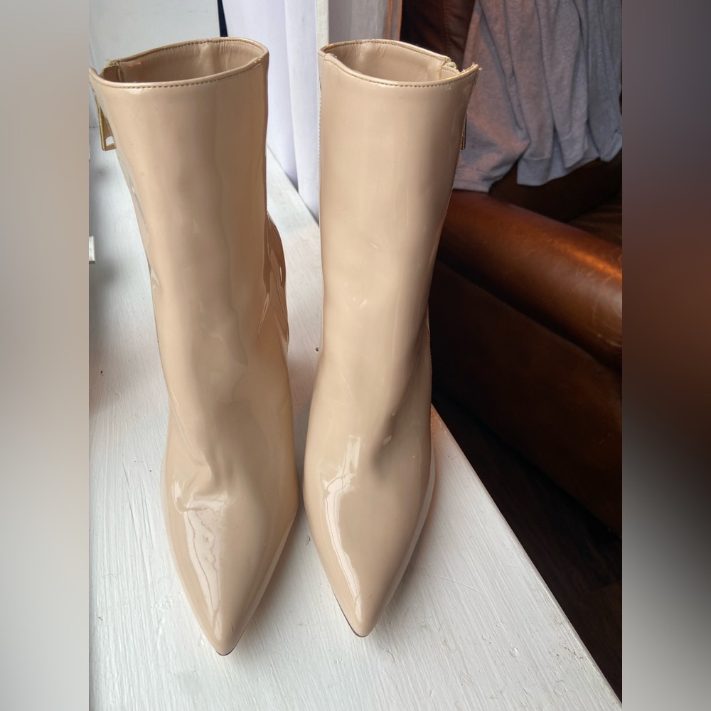 London Rebel wide fit pointed heel boot